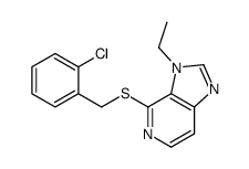 4-[(2-chlorophenyl)methylsulfanyl]-3-ethylimidazo[4,5-c]pyridine Structure