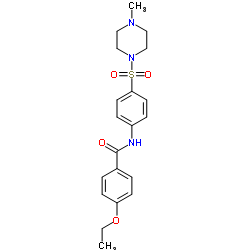 4-Ethoxy-N-{4-[(4-methyl-1-piperazinyl)sulfonyl]phenyl}benzamide Structure