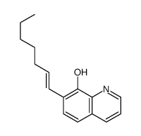 7-hept-1-enylquinolin-8-ol Structure