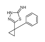 5-(1-phenylcyclopropyl)-1,3,4-thiadiazol-2-amine Structure