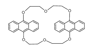 1,4,7,18,21,24-Hexaoxa<7.7>-9,10-anthracenophane结构式