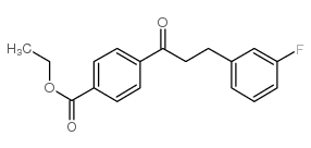 4'-CARBOETHOXY-3-(3-FLUOROPHENYL)PROPIOPHENONE Structure