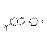 5-(tert-Butyl)-2-(4-chlorophenyl)-1H-indole Structure