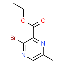 Ethyl 3-bromo-6-methylpyrazine-2-carboxylate structure