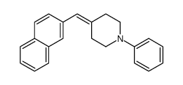 4-(naphthalen-2-ylmethylidene)-1-phenylpiperidine Structure