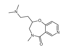 2-[2-(dimethylamino)ethyl]-2,3-dihydro-4-methylpyrido[3,4-f][1,4]oxazepin-5(4H)-one Structure