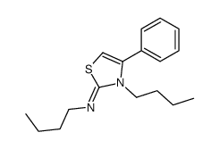 N,3-dibutyl-4-phenyl-1,3-thiazol-2-imine Structure