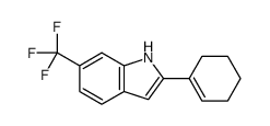 2-(cyclohexen-1-yl)-6-(trifluoromethyl)-1H-indole Structure