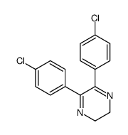 5,6-bis(4-chlorophenyl)-2,3-dihydropyrazine结构式