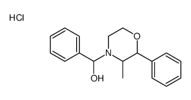 3-methyl-2-phenyl-4-(phenylmethyl)morpholin-1-ol hydrochloride Structure