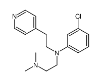 N'-(3-chlorophenyl)-N,N-dimethyl-N'-(2-pyridin-4-ylethyl)ethane-1,2-diamine结构式