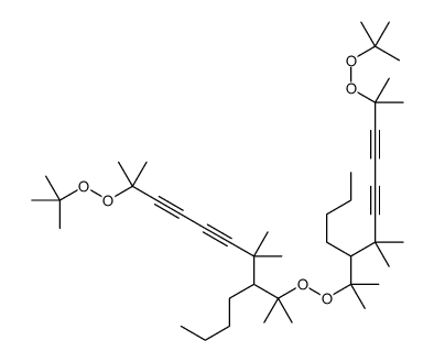 8-[2-(3-butyl-9-tert-butylperoxy-2,4,4,9-tetramethyldeca-5,7-diyn-2-yl)peroxypropan-2-yl]-2-tert-butylperoxy-2,7,7-trimethyldodeca-3,5-diyne结构式