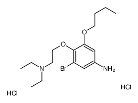 3-bromo-5-butoxy-4-[2-(diethylamino)ethoxy]aniline,dihydrochloride Structure