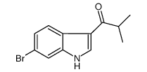 1-(6-bromo-1H-indol-3-yl)-2-methyl-1-propanone Structure