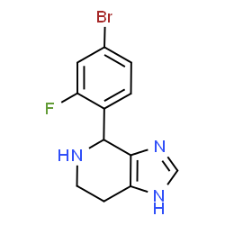 4-(4-Bromo-2-fluorophenyl)-4,5,6,7-tetrahydro-3H-imidazo[4,5-c]pyridine结构式