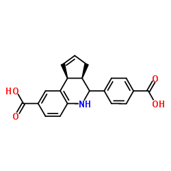 (3aR,9bS)-4-(4-Carboxyphenyl)-3a,4,5,9b-tetrahydro-3H-cyclopenta[c]quinoline-8-carboxylic acid Structure