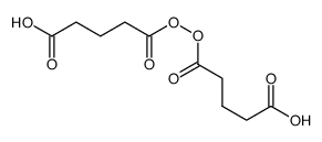 5-(4-carboxybutanoylperoxy)-5-oxopentanoic acid Structure