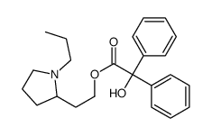 2-(1-propylpyrrolidin-2-yl)ethyl 2-hydroxy-2,2-diphenylacetate结构式