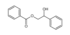 rac-2-hydroxy-2-phenylethyl benzoate Structure