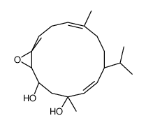 7,8-epoxy-2,11-cembradiene-4,6-diol结构式