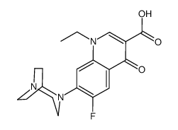 7-(1,4-diazabicyclo[3.2.2]nonan-4-yl)-1-ethyl-6-fluoro-4-oxoquinoline-3-carboxylic acid Structure