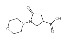 1-MORPHOLINO-5-OXOPYRROLIDINE-3-CARBOXYLIC ACID structure