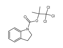 1,1,1-trichloro-2-methylpropan-2-yl indoline-1-carboxylate结构式