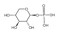 O1-Phosphono-β-D-xylopyranose结构式