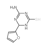 4-Amino-6-(2-furyl)-1,6-dihydro-1,3,5-triazine-2-thiol Structure