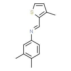 (3,4-dimethylphenyl)[(3-methyl-2-thienyl)methylene]amine structure