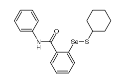 2-((cyclohexylthio)selanyl)-N-phenylbenzamide Structure