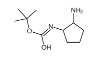 (2-氨基环戊基)氨基甲酸叔丁酯结构式