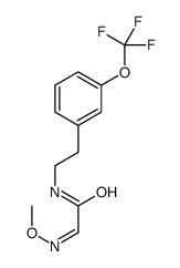 (2E)-2-methoxyimino-N-[2-[3-(trifluoromethoxy)phenyl]ethyl]acetamide结构式