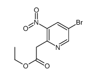 (5-Bromo-3-nitropyridin-2-yl)acetic acid ethyl ester Structure