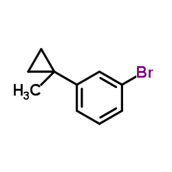 1-Bromo-3-(1-methylcyclopropyl)benzene Structure