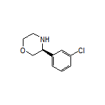 (S)-3-(3-Chlorophenyl)morpholine Structure