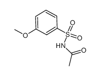 N-((3-methoxyphenyl)sulfonyl)acetamide结构式