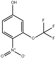 4-硝基-3-(三氟甲氧基)苯酚结构式