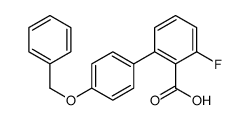 2-fluoro-6-(4-phenylmethoxyphenyl)benzoic acid结构式