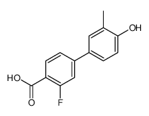 2-fluoro-4-(4-hydroxy-3-methylphenyl)benzoic acid结构式