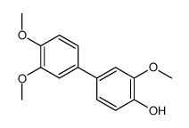 4-(3,4-dimethoxyphenyl)-2-methoxyphenol结构式