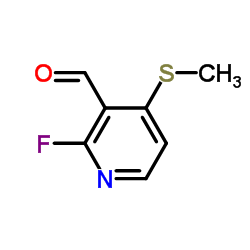 2-Fluoro-4-(methylthio)nicotinaldehyde Structure