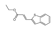 ethyl 3-(1-benzothiophen-2-yl)prop-2-enoate结构式