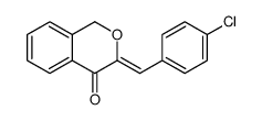 3-[(4-chlorophenyl)methylidene]-1H-isochromen-4-one结构式