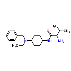 N-{4-[Benzyl(ethyl)amino]cyclohexyl}-L-valinamide结构式