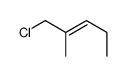 1-chloro-2-methylpent-2-ene结构式