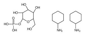 B-D-GLUCOSE 1-PHOSPHATE BIS(CYCLOHEXYLAM Structure