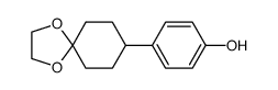 4-(1,4-dioxa-8-spiro[4.5]decyl)phenol结构式