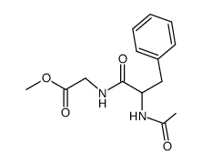 (2-Acetylamino-3-phenyl-propionylamino)-acetic acid methyl ester结构式