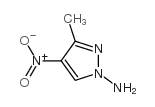 3-甲基-4-硝基-1H-吡唑-1-胺结构式